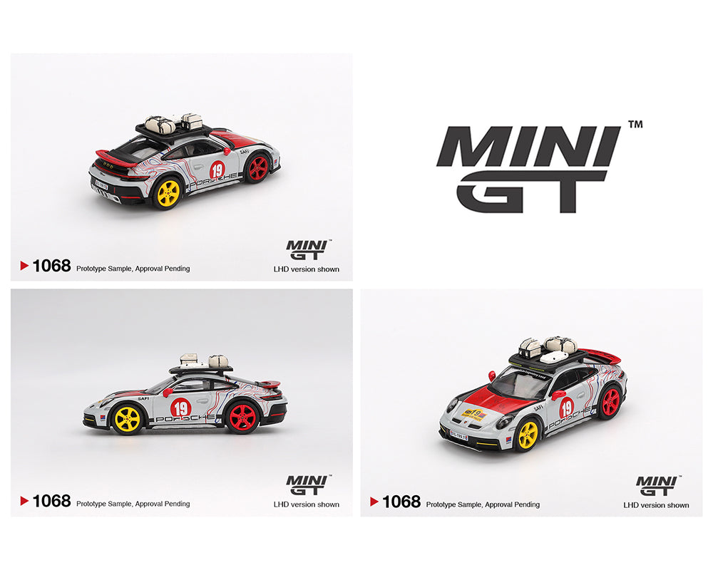 (Preorder) Mini GT 1:64 Porsche 911 Dakar “Mr. Darkar”- Silver – Mijo Exclusives
