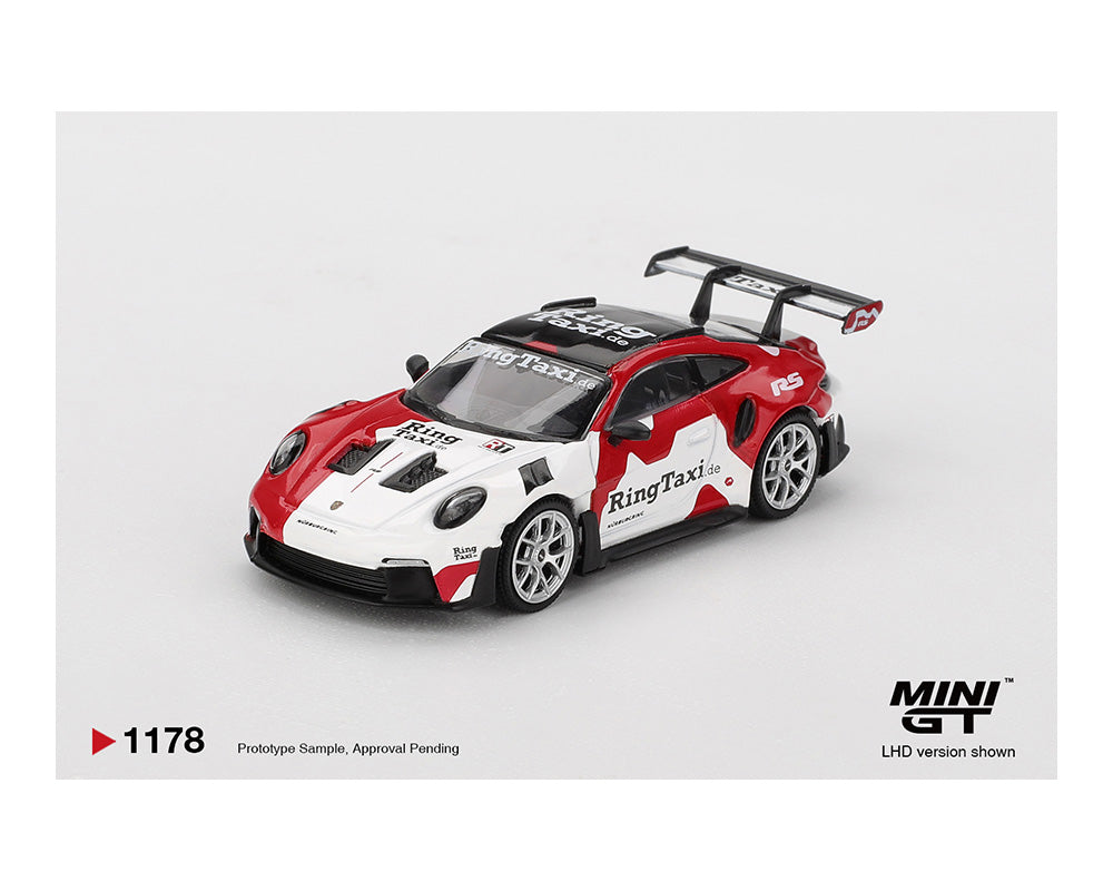 (Preorder) Mini GT 1:64 Porsche 911(992) GT3 RS Weissach RingTaxi.com