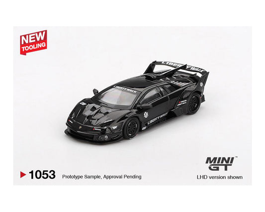 (Preorder) Mini GT 1:64 Lamborghini LB-Silhouette WORKS MURCIELAGO GT- Evo Black- Mijo Exclusives