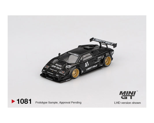 (Preorder) Mini GT 1:64 Lamborghini Countach LB-WORKS – Black – Mijo Exclusives