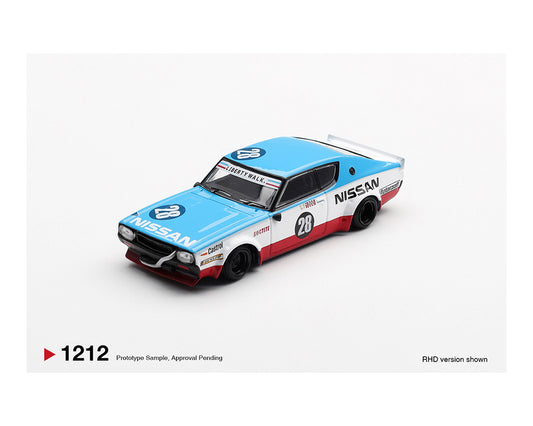 (Preorder) Mini GT 1:64 Nissan Skyline Kenmeri Liberty Walk Nissan Racing ’75 concept