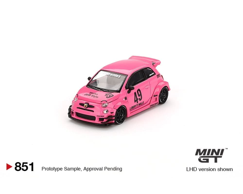 Mini GT 1:64 ABARTH 595 LB-WORKS x Abas Works – Pink