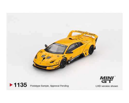 (Preorder) Mini GT 1:64 LB-Silhouette WORKS MURCIELAGO GT Evo – Yellow