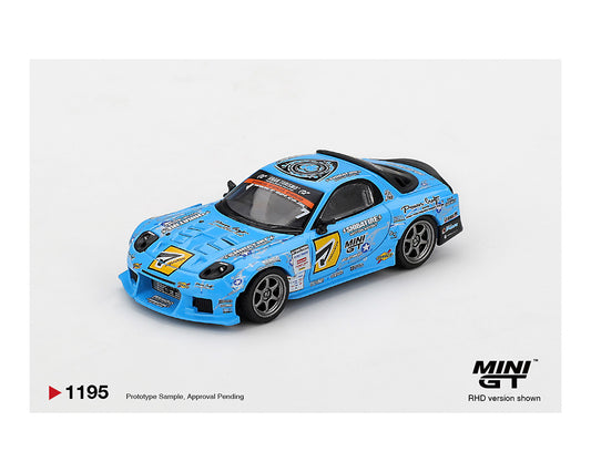 (Preorder) Mini GT 1:64 Mazda RX-7 RE-Amemiya 2025 D1GP – Blue