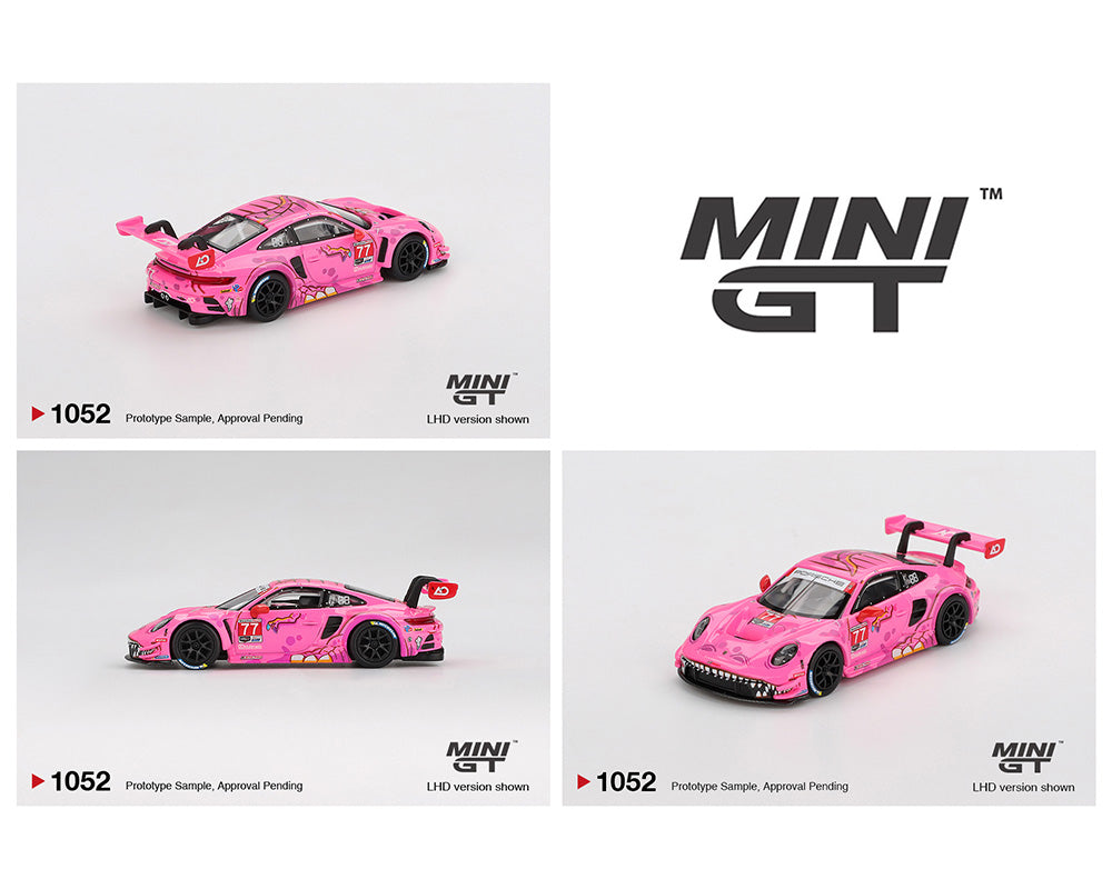 Mini GT 1:64 Porsche 911 GT3 R #77 AO Racing 2024 IMSA ROAD
