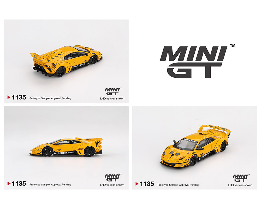 (Preorder) Mini GT 1:64 LB-Silhouette WORKS MURCIELAGO GT Evo – Yellow