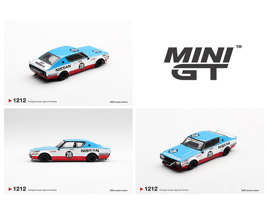 (Preorder) Mini GT 1:64 Nissan Skyline Kenmeri Liberty Walk Nissan Racing ’75 concept