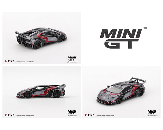 (Preorder) Mini GT 1:64 LB★WORKS Lamborghini Huracán GT RONIN – Grey