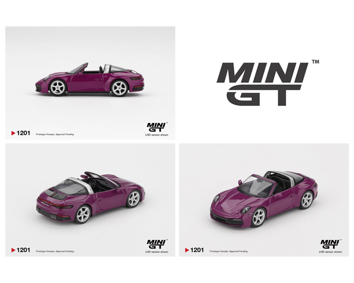 (Preorder) Mini GT 1:64 Porsche 911 (992.1) Rubystone Red Set of 4 – Special Edition